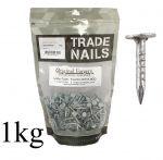 20mm x 3mm Galvanised Felt Nails / Clouts 1kg Bulk Bag